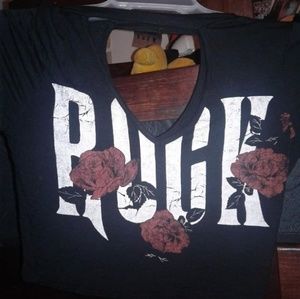 Rock crop top , never used